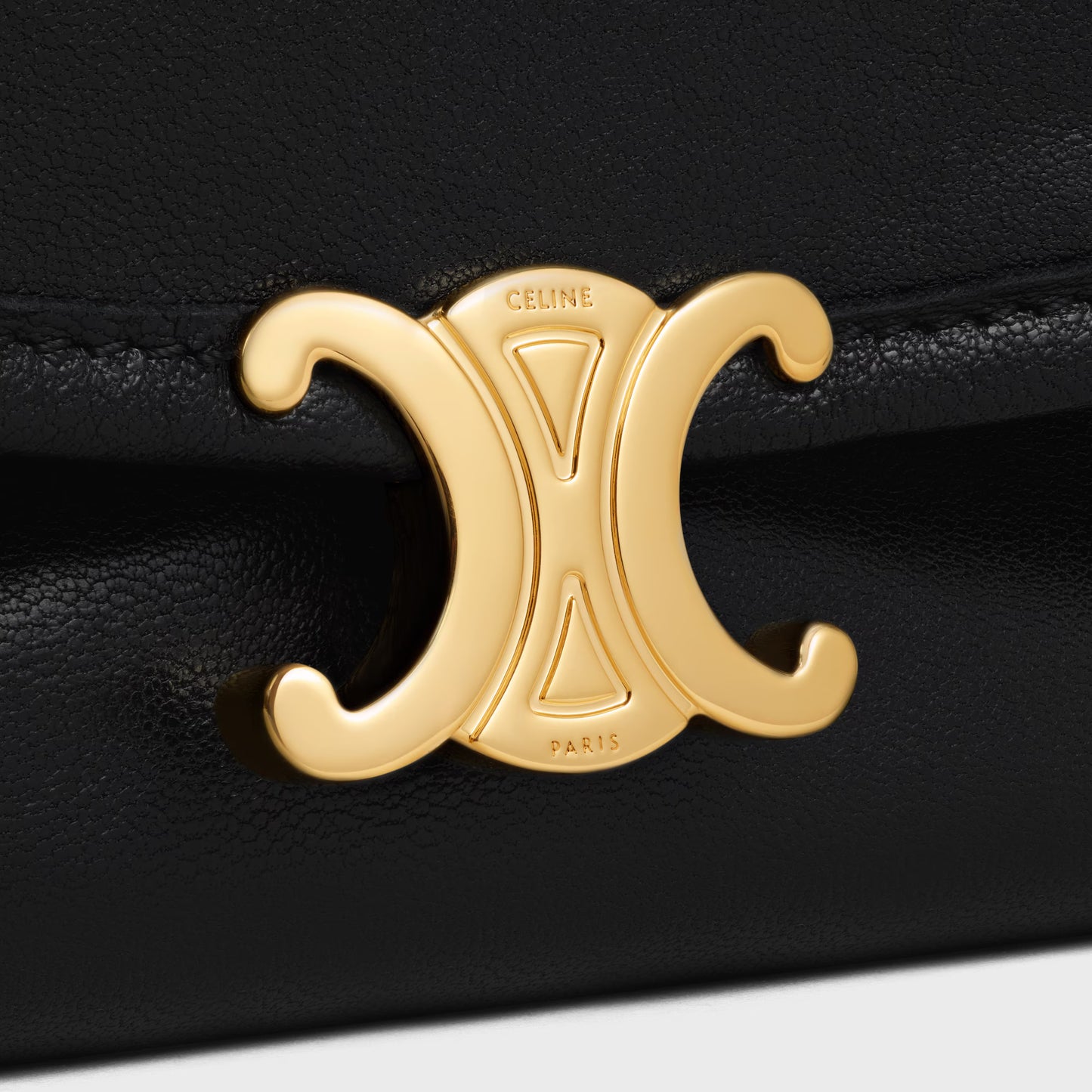 Celine HALFMOON SOFT TRIOMPHE BAG IN SUPPLE SHINY LAMBSKIN 2025