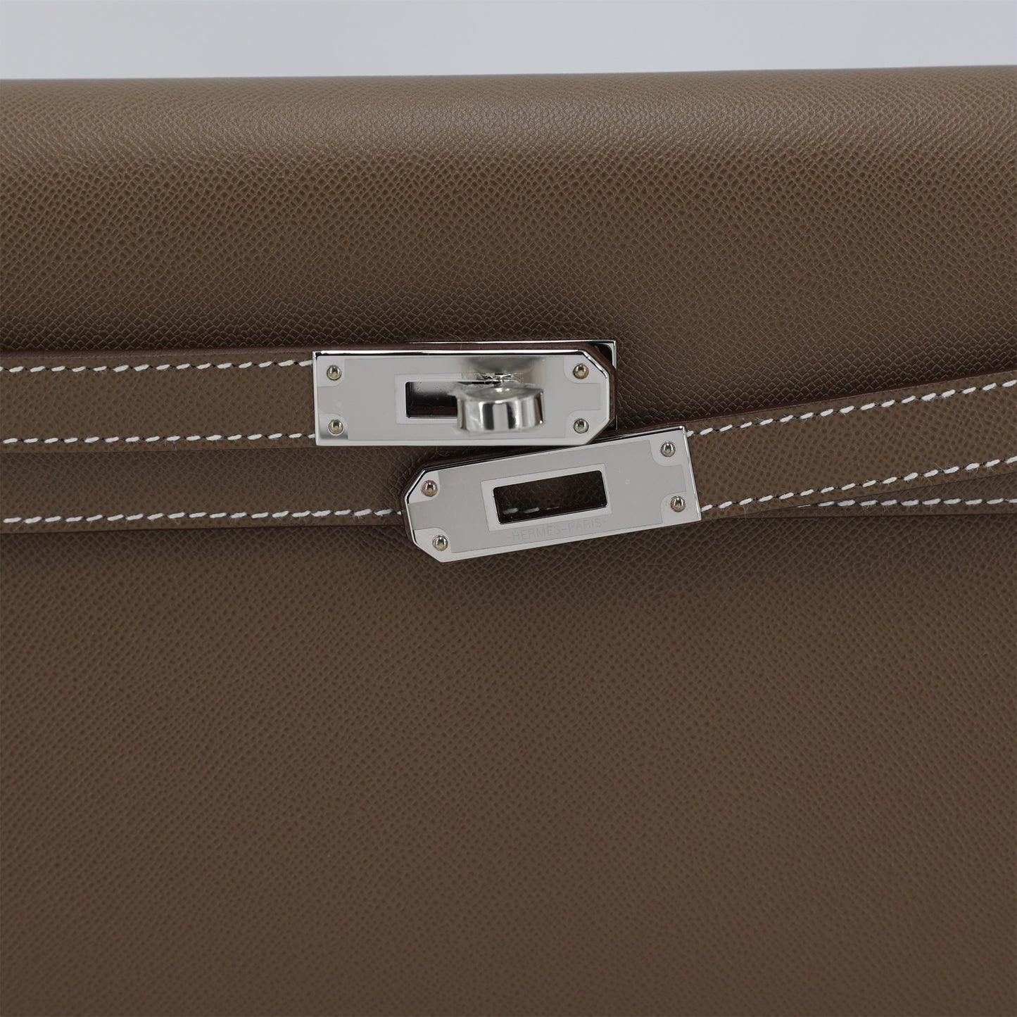 HERMÈS Kelly Elan Etoupe (18) Madame Palladium (2024)