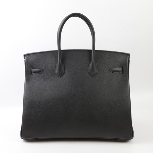 HERMÈS Birkin 35 Black (89) Epsom Palladium hardware D (2019)