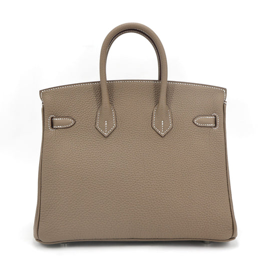 HERMÈS Birkin 25 Etoupe (18) Togo Palladium hardware K (2025)