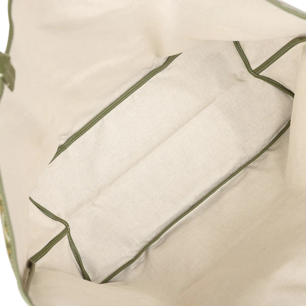 Goyard St Louis GM Canopee Green Goyardine Canvas & Chevroches Calfskin Palladium Hardware