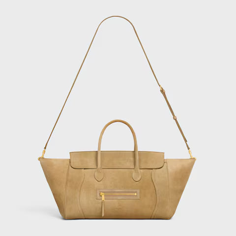 Celine MEDIUM NEW LUGGAGE IN SUPPLE SHINY LAMBSKIN 2025