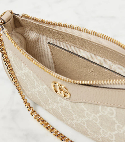 Gucci Ophidia Mini leather-trimmed shoulder bag 2025