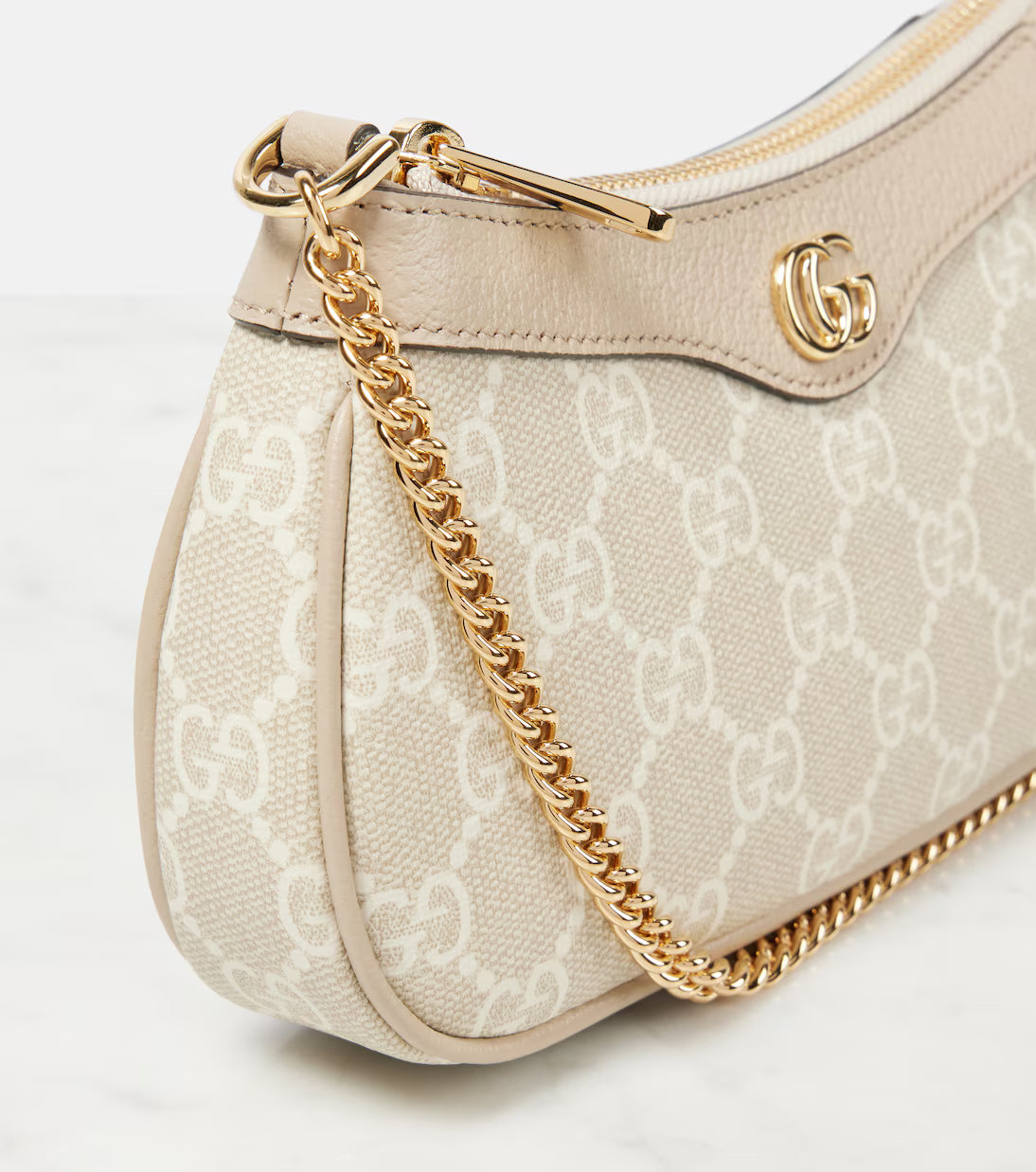 Gucci Ophidia Mini leather-trimmed shoulder bag 2025