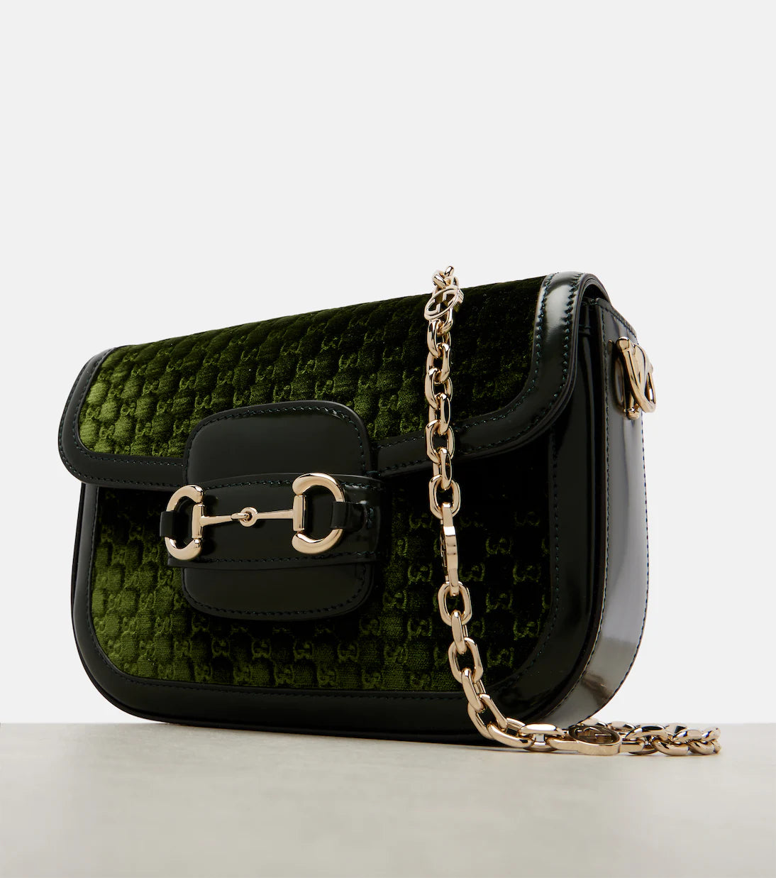 Gucci Horsebit 1955 Small velvet shoulder bag 2025
