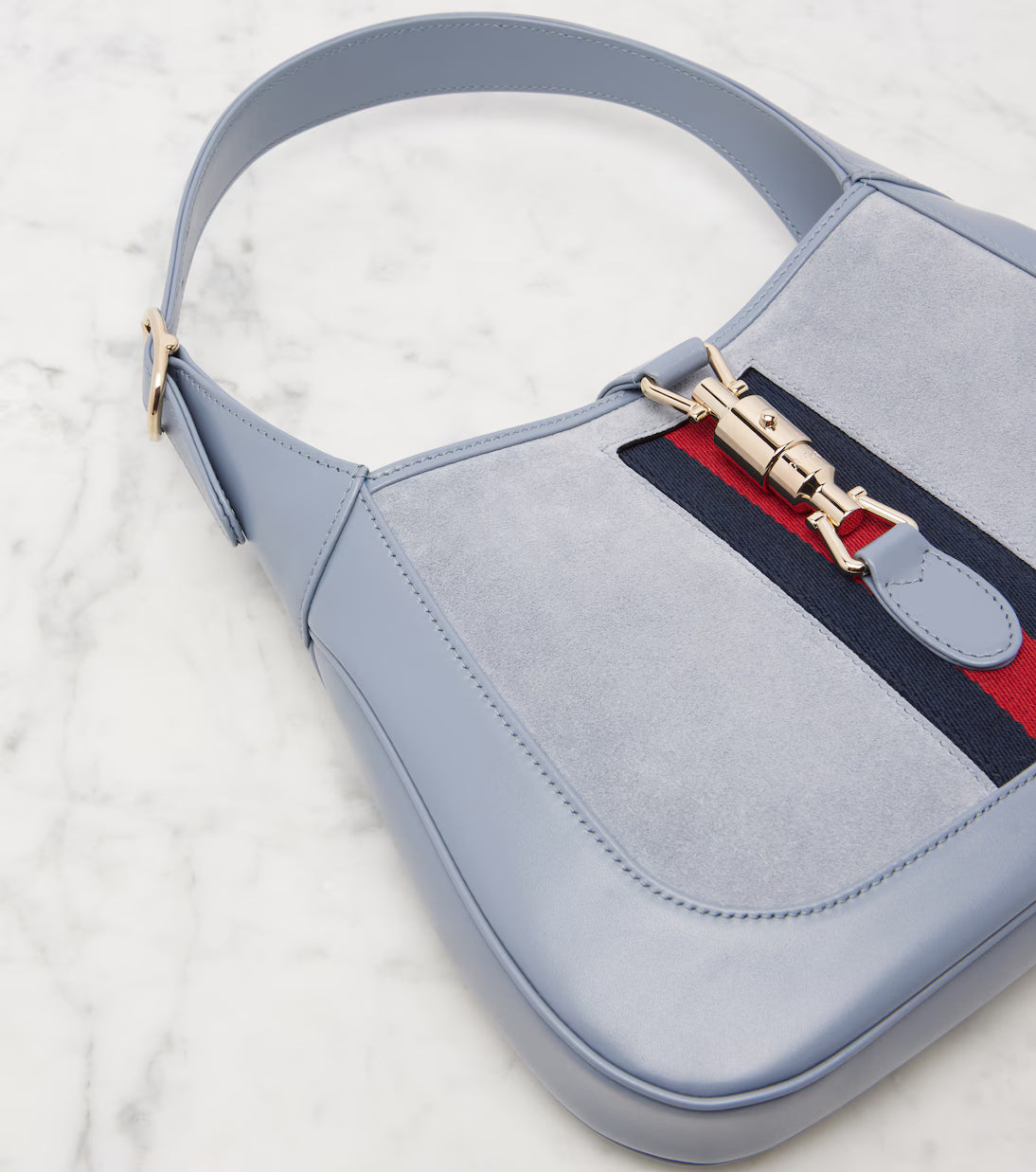 Gucci Jackie 1961 Medium suede and leather shoulder bag 2025