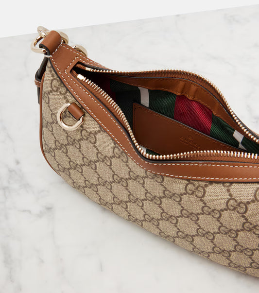 Gucci GG Emblem Small canvas shoulder bag 2025