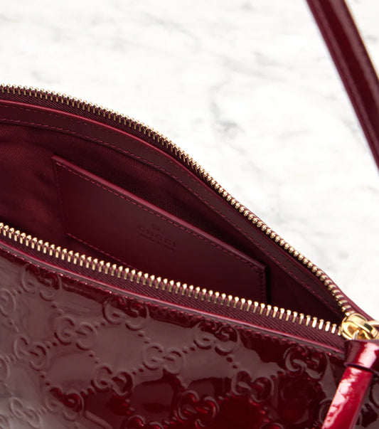 Gucci GG Emblem Small leather shoulder bag 2025