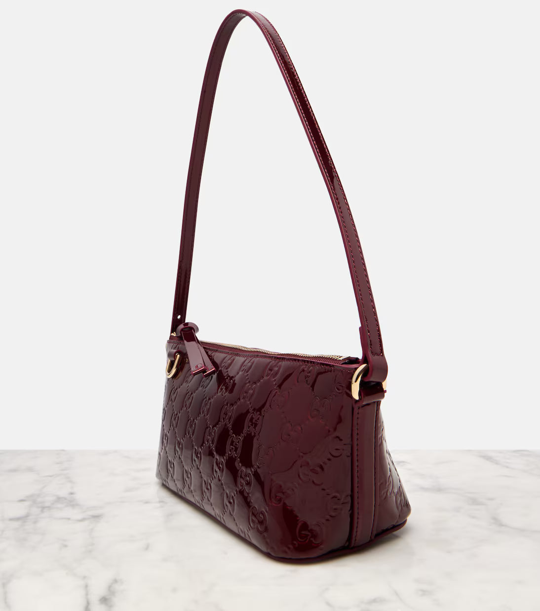 Gucci GG Emblem Small leather shoulder bag 2025