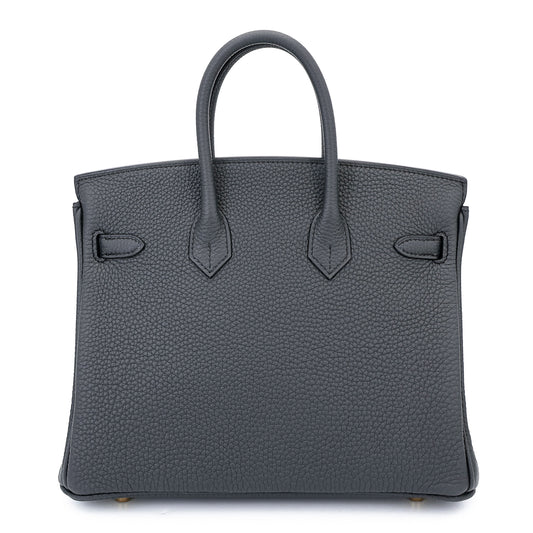 HERMÈS Birkin 25 Plomb (8P) Togo Gold hardware K (2025)