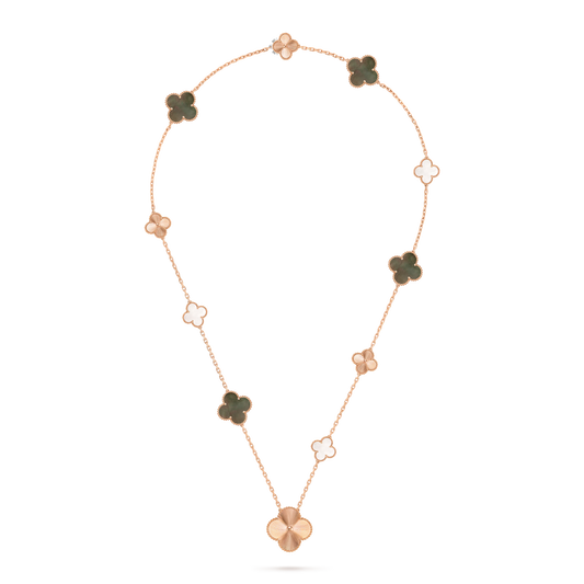 Magic Alhambra transformable long necklace, 15 motifs – Van Cleef & Arpels 2025
