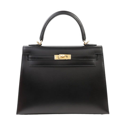 HERMÈS Kelly 25 Sellier Black (89) (2023)