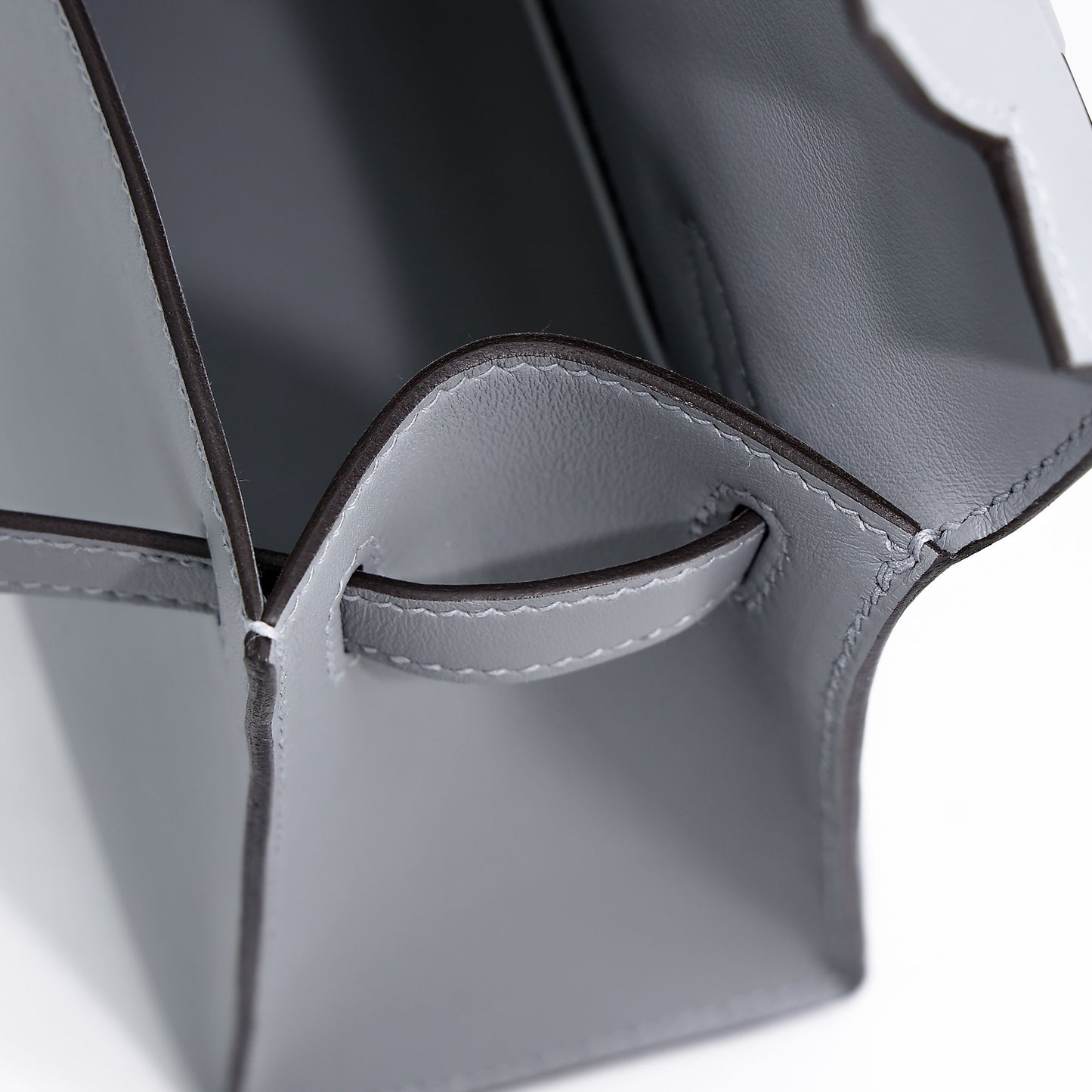 HERMÈS Kelly Pochette Gris Pantin (P0) Swift Palladium hardware K (2025)