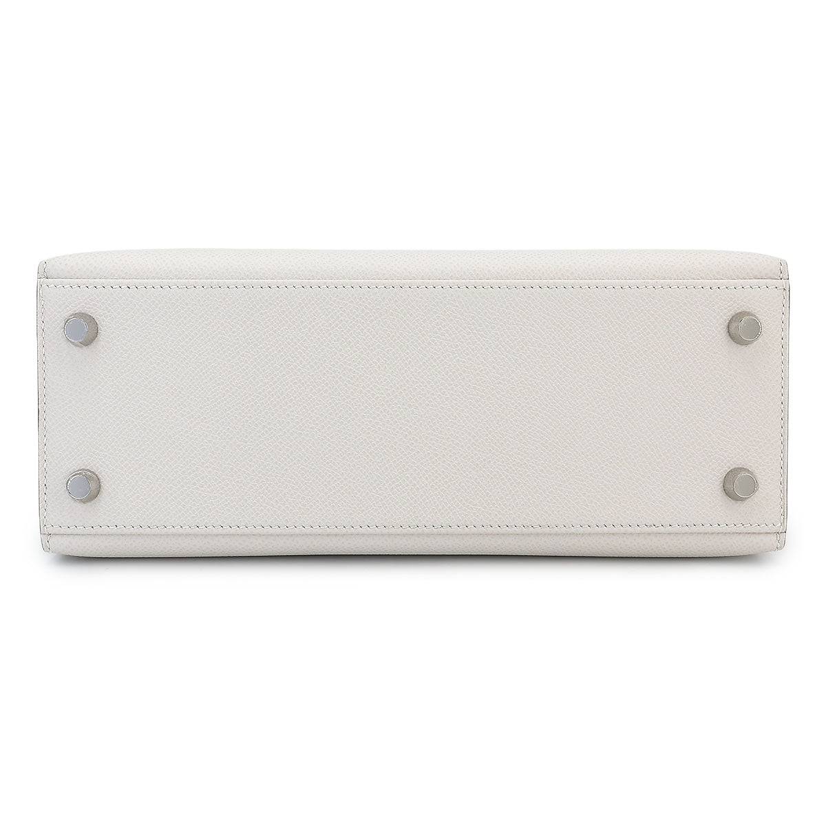 HERMÈS Kelly 25 Sellier Gris Pale (M4) Epsom Palladium hardware B (2023)