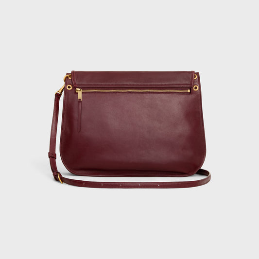 Celine SOFT TRIOMPHE BESACE IN SUPPLE SHINY LAMBSKIN 2025