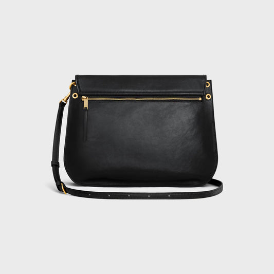 Celine SOFT TRIOMPHE BESACE IN SUPPLE SHINY LAMBSKIN 2025