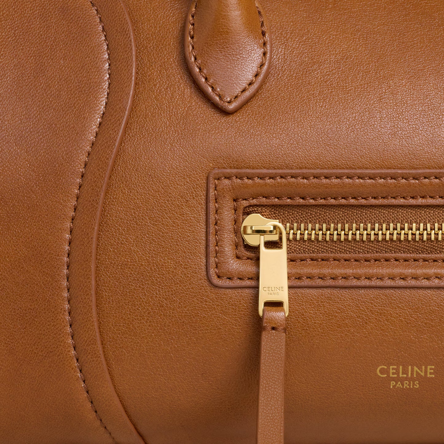 Celine SMALL NEW LUGGAGE IN SUPPLE SHINY LAMBSKIN 2025