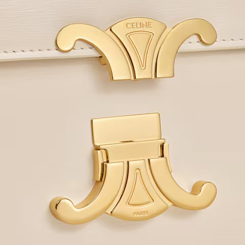 Celine TEEN TRIOMPHE BAG IN shiny calfskin 2025