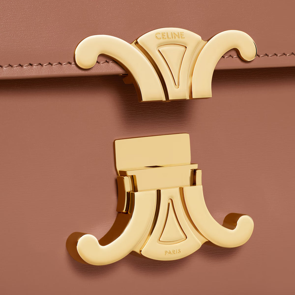 Celine TEEN TRIOMPHE BAG IN shiny calfskin 2025