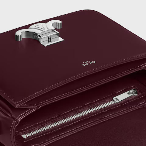 Celine TEEN TRIOMPHE BAG IN shiny calfskin 2025