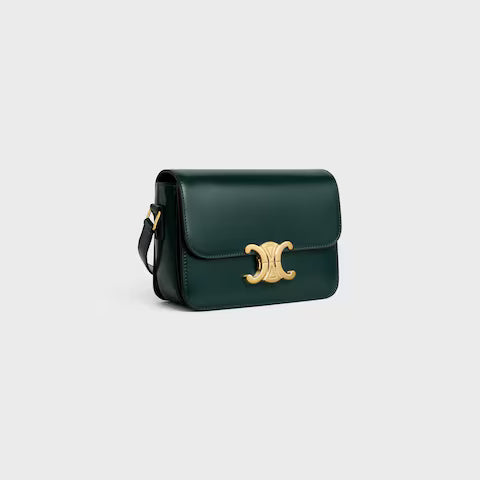 Celine TEEN TRIOMPHE BAG IN shiny calfskin 2025