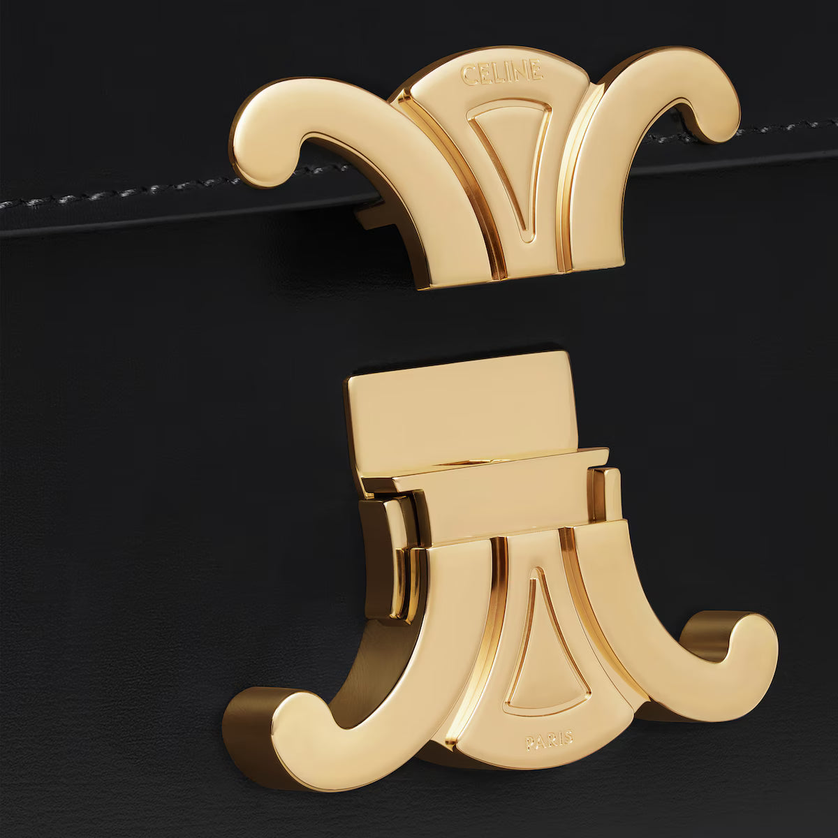 Celine TEEN TRIOMPHE BAG IN shiny calfskin 2025