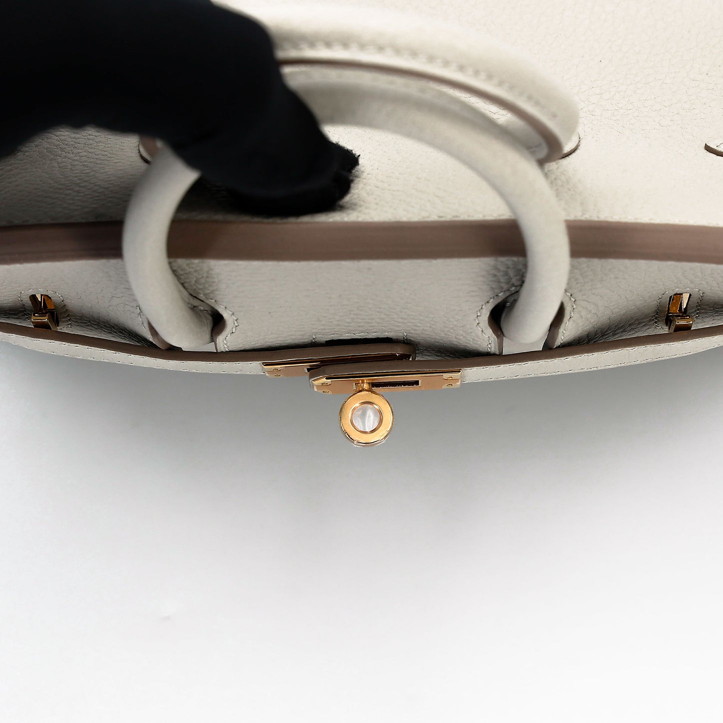 HERMÈS Birkin 25 Gris Perle (80) Togo Gold hardware W (2024)