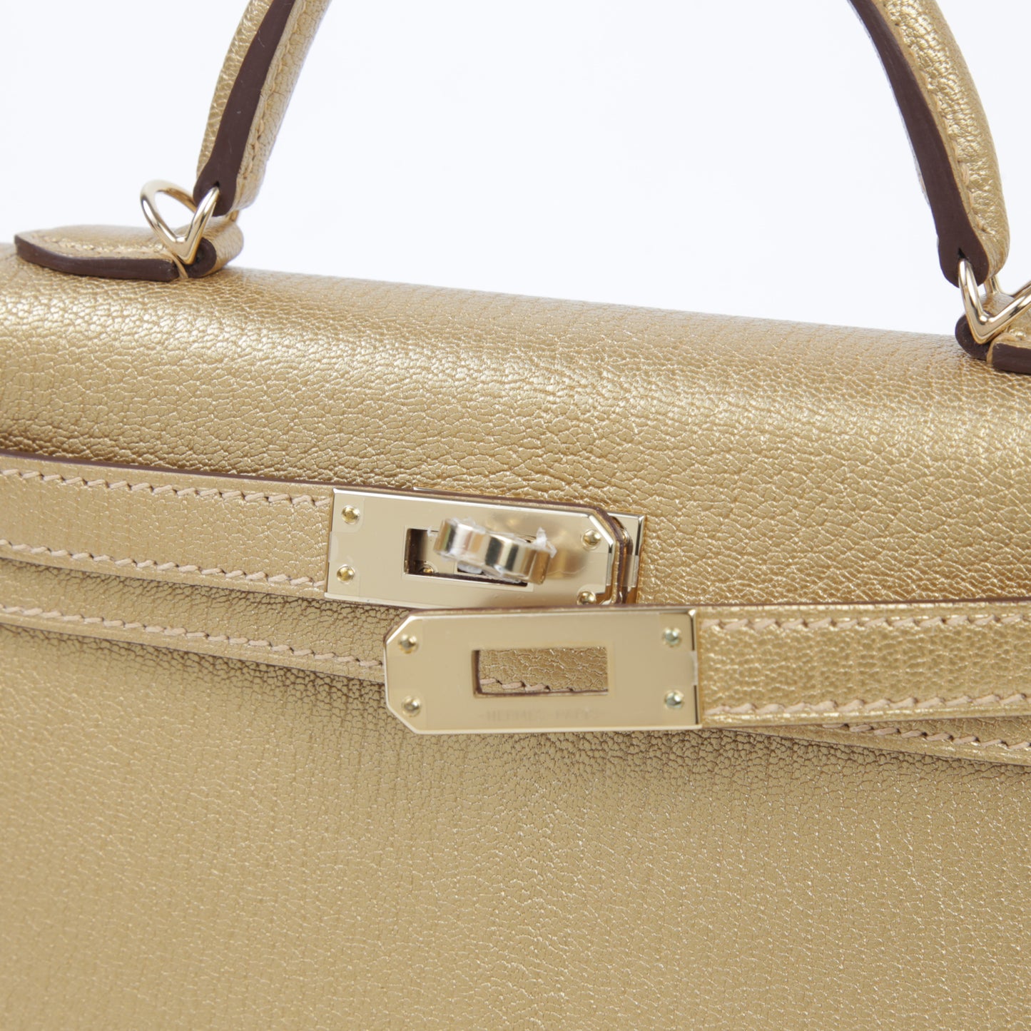 HERMÈS Mini Kelly II Dore (Y9) Chamkila Permabrass hardware W (2024)