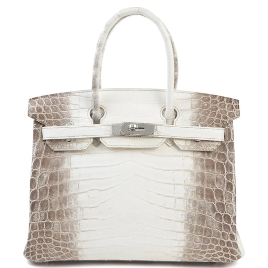 HERMÈS Limited Edition Birkin 30 Himalaya Matte Niloticus Crocodile Palladium hardware X (2016)
