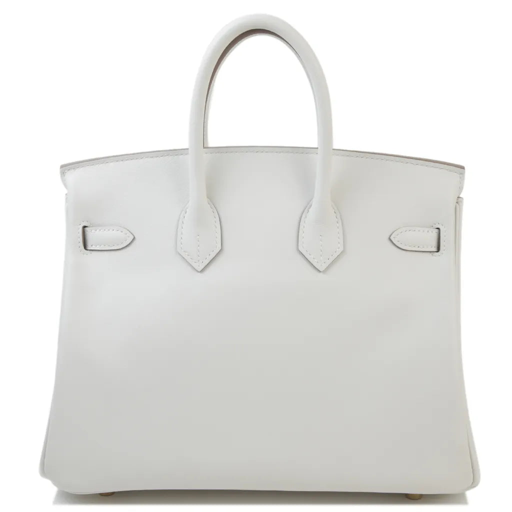 HERMÈS Birkin 25 Gris Pale (M4) Swift Gold hardware B (2023)