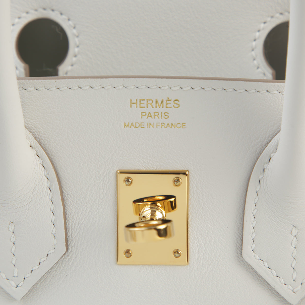 HERMÈS Birkin 25 Gris Pale (M4) Swift Gold hardware B (2023)