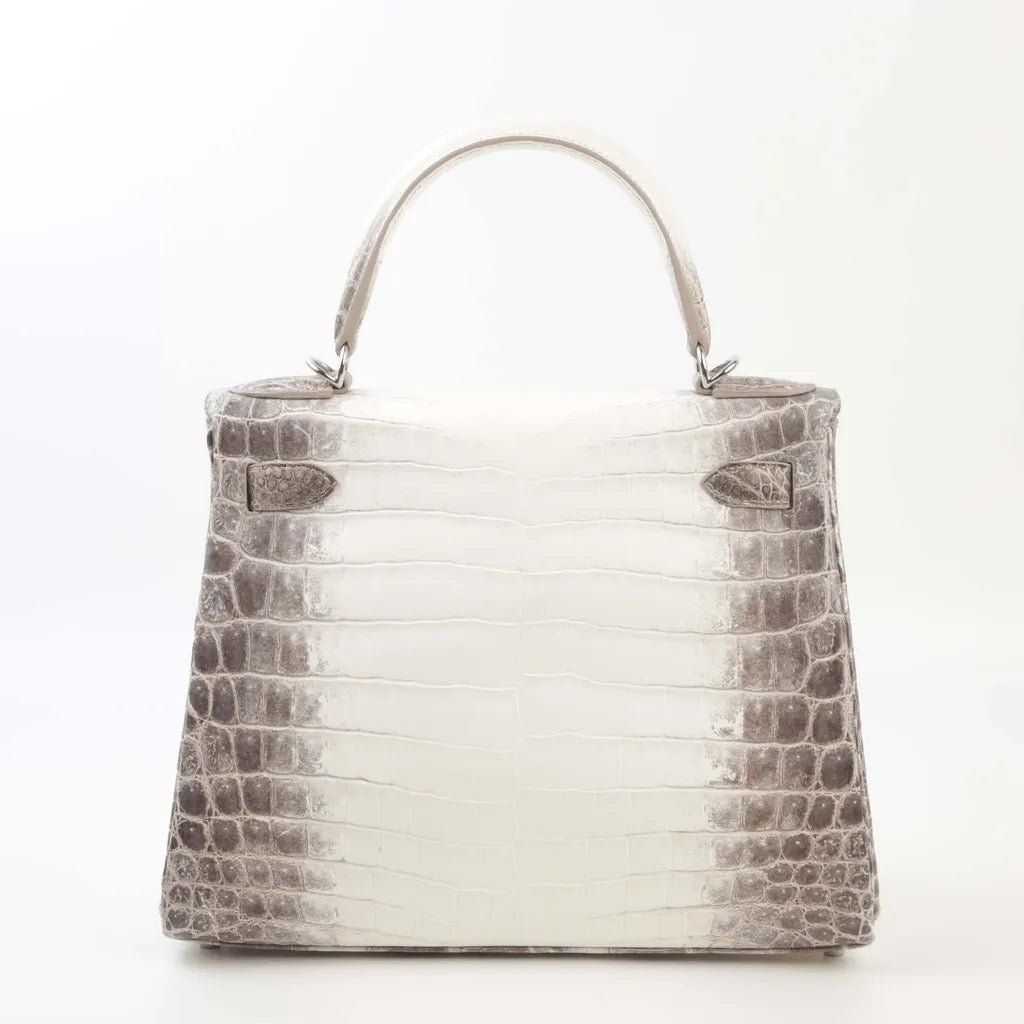 HERMÈS Kelly 28 Himalaya Matte Niloticus Crocodile Palladium hardware Z (2021)