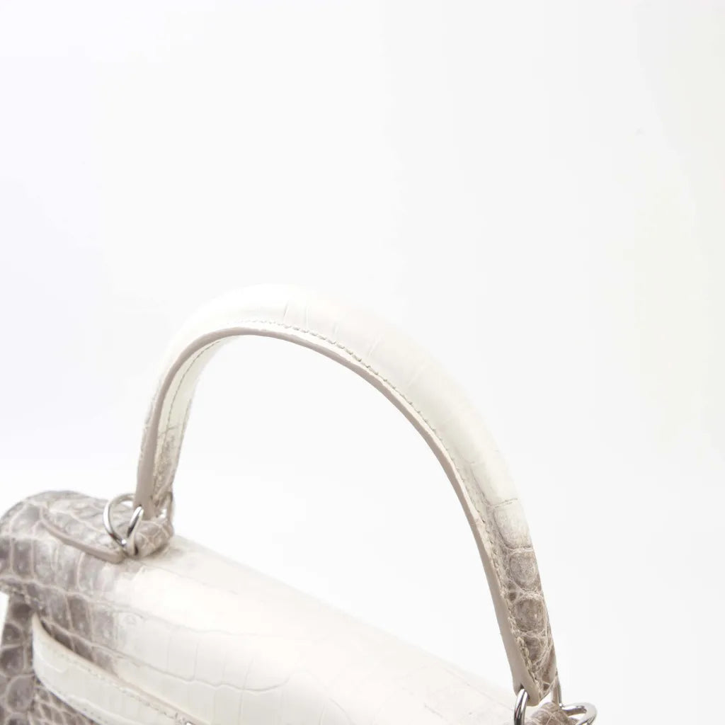 HERMÈS Kelly 32 Himalaya Matte Niloticus Crocodile Palladium (2022)