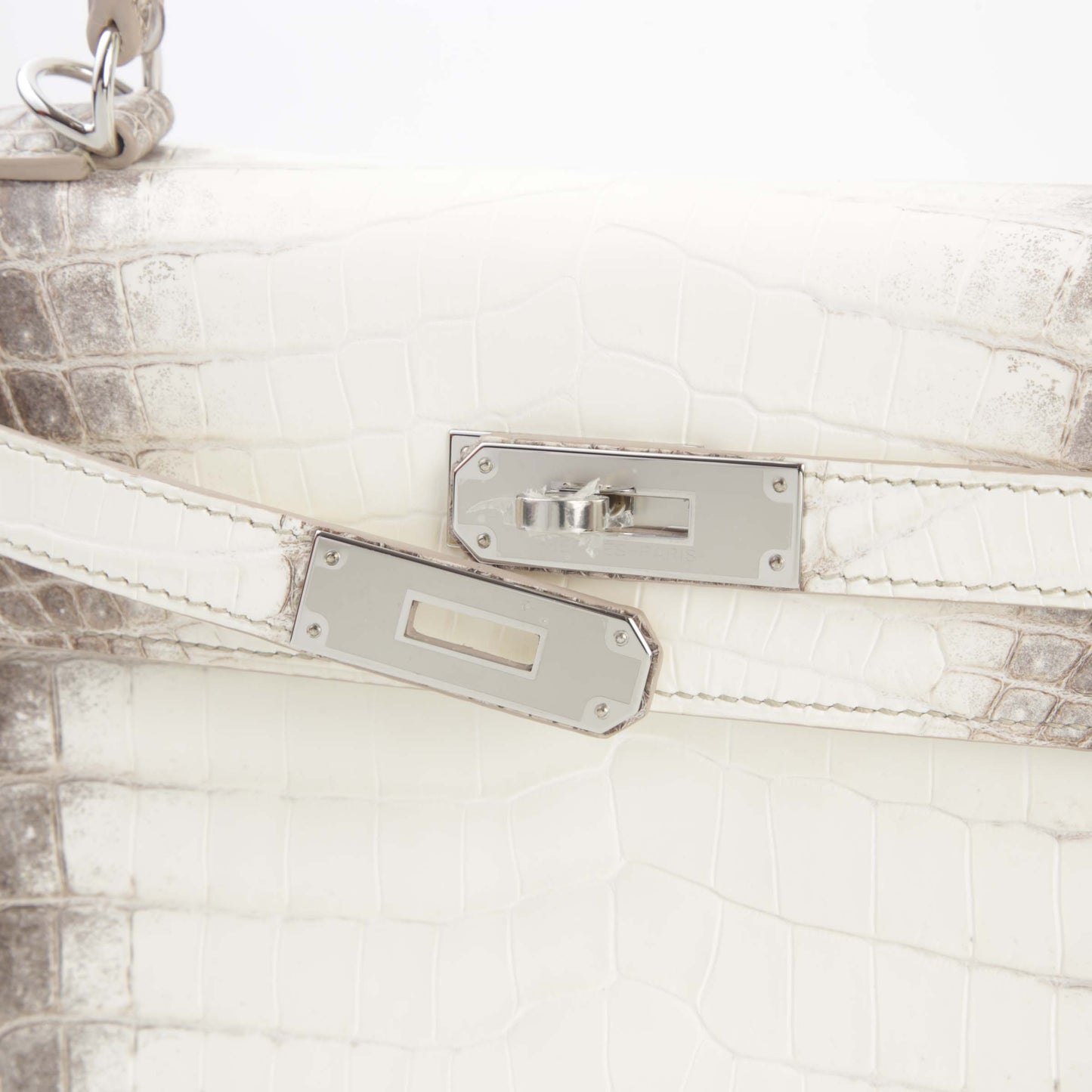 HERMÈS Kelly 32 Himalaya Matte Niloticus Crocodile Palladium (2022)