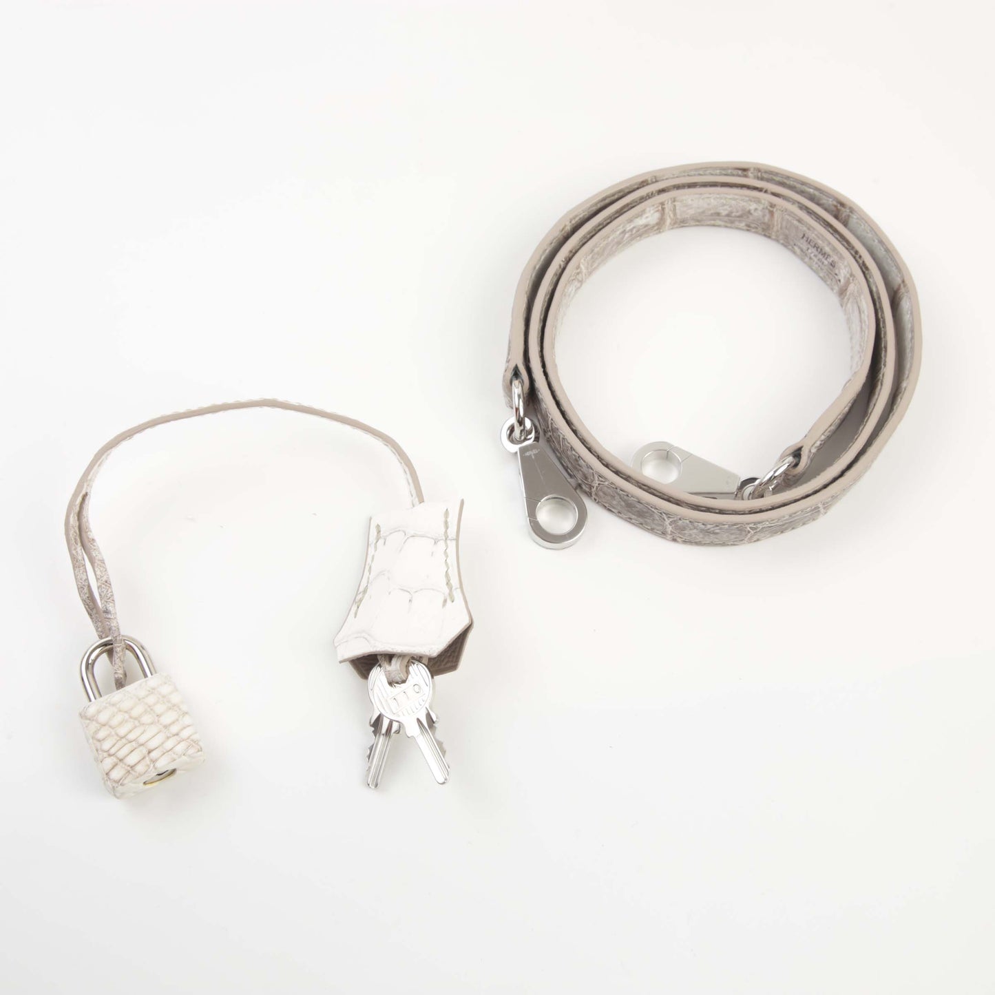 HERMÈS Kelly 28 Himalaya Matte Niloticus Crocodile Palladium hardware Z (2021)