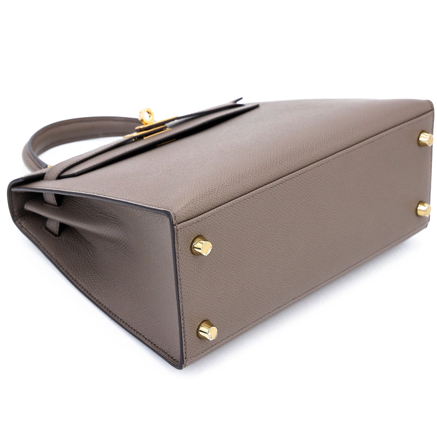HERMÈS Kelly 25 Sellier Etain (8F) Epsom Gold hardware K (2025)