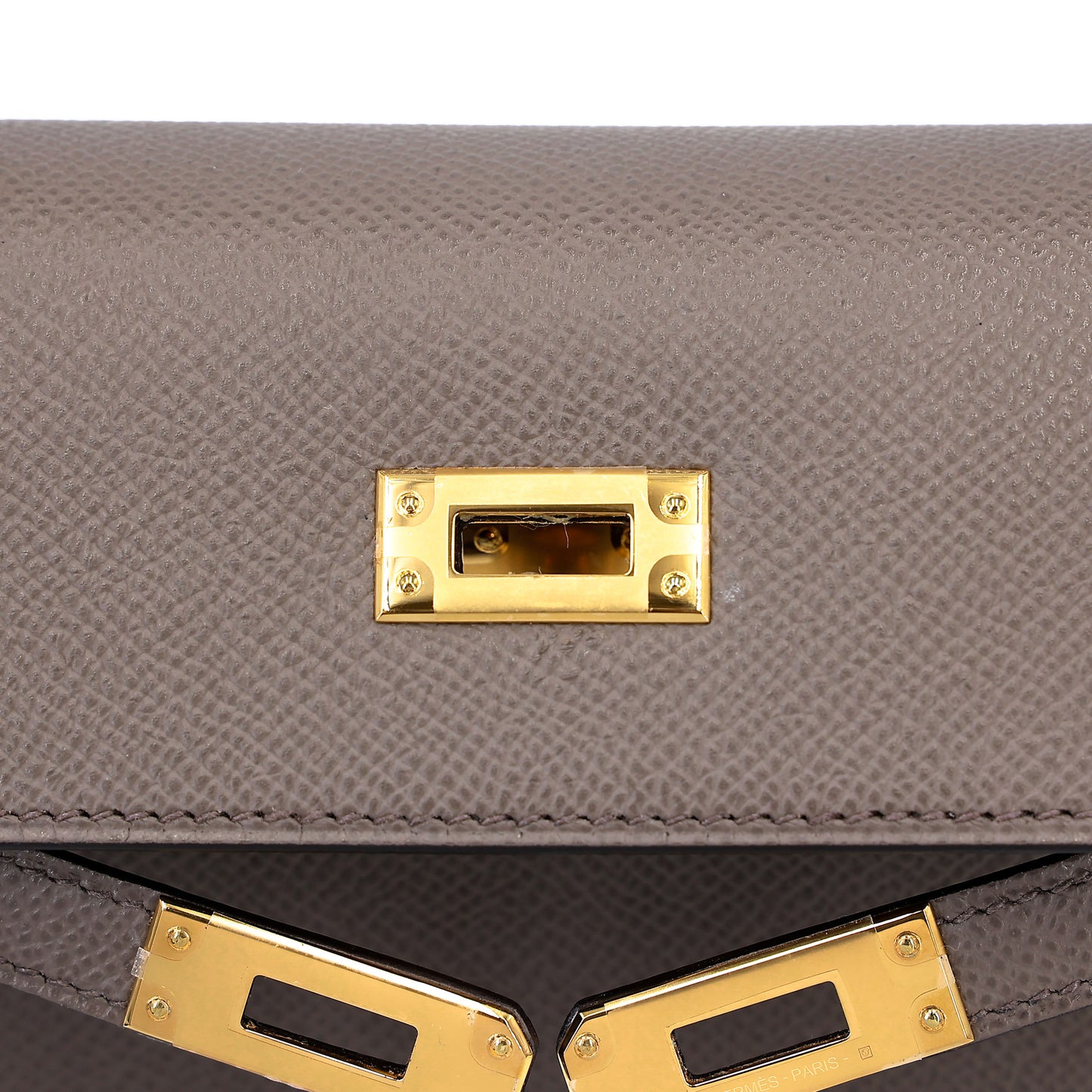 HERMÈS Kelly 25 Sellier Etain (8F) Epsom Gold hardware K (2025)