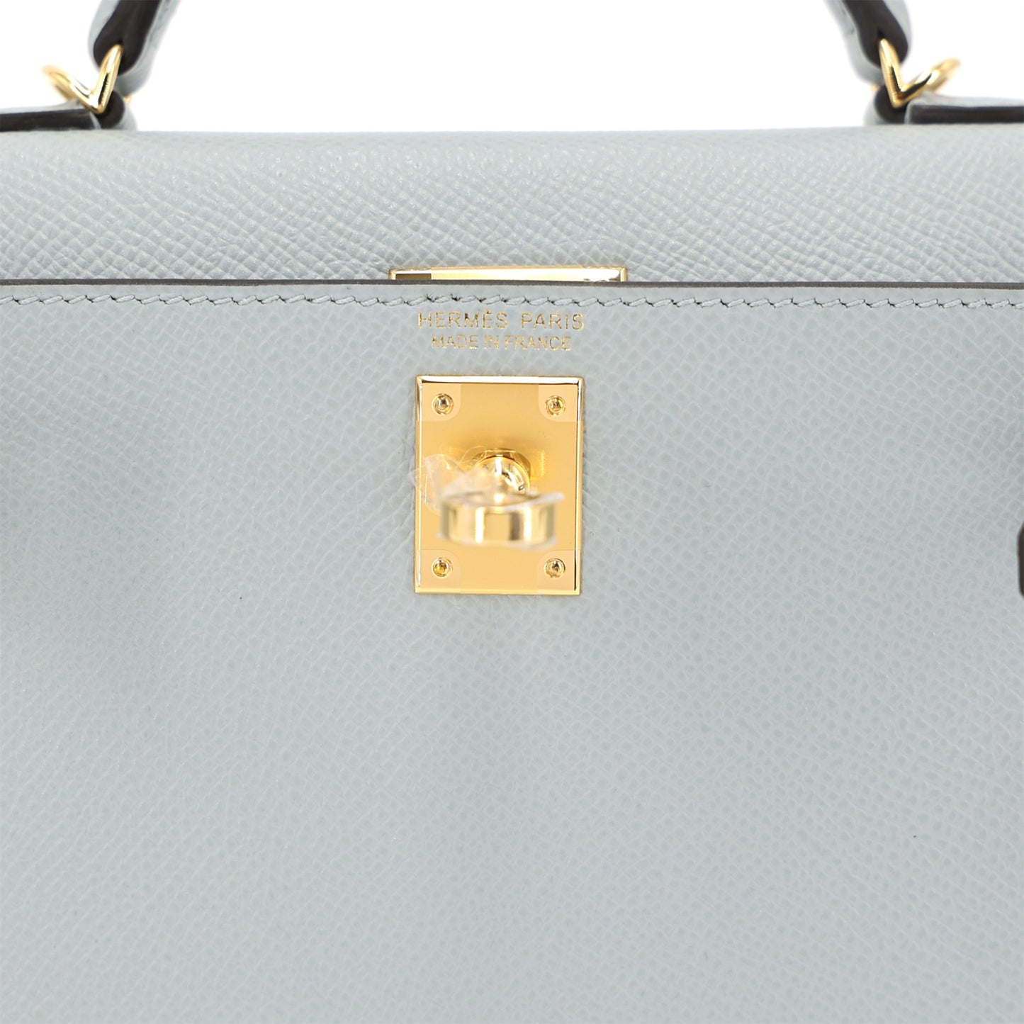 HERMÈS Mini Kelly II Bleu Glacier (8U) Epsom Gold hardware K (2025)