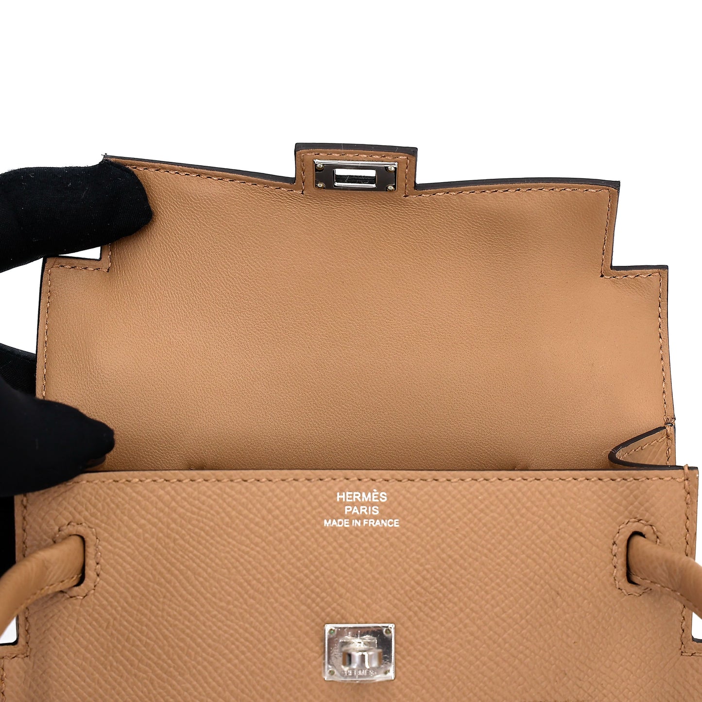 HERMÈS Limited Edition Kelly Doll Picto Chai (0M) Mauve Sylvestre (X9) Celeste (7N) Terre Battue (R1) Epsom Palladium hardware B (2023)