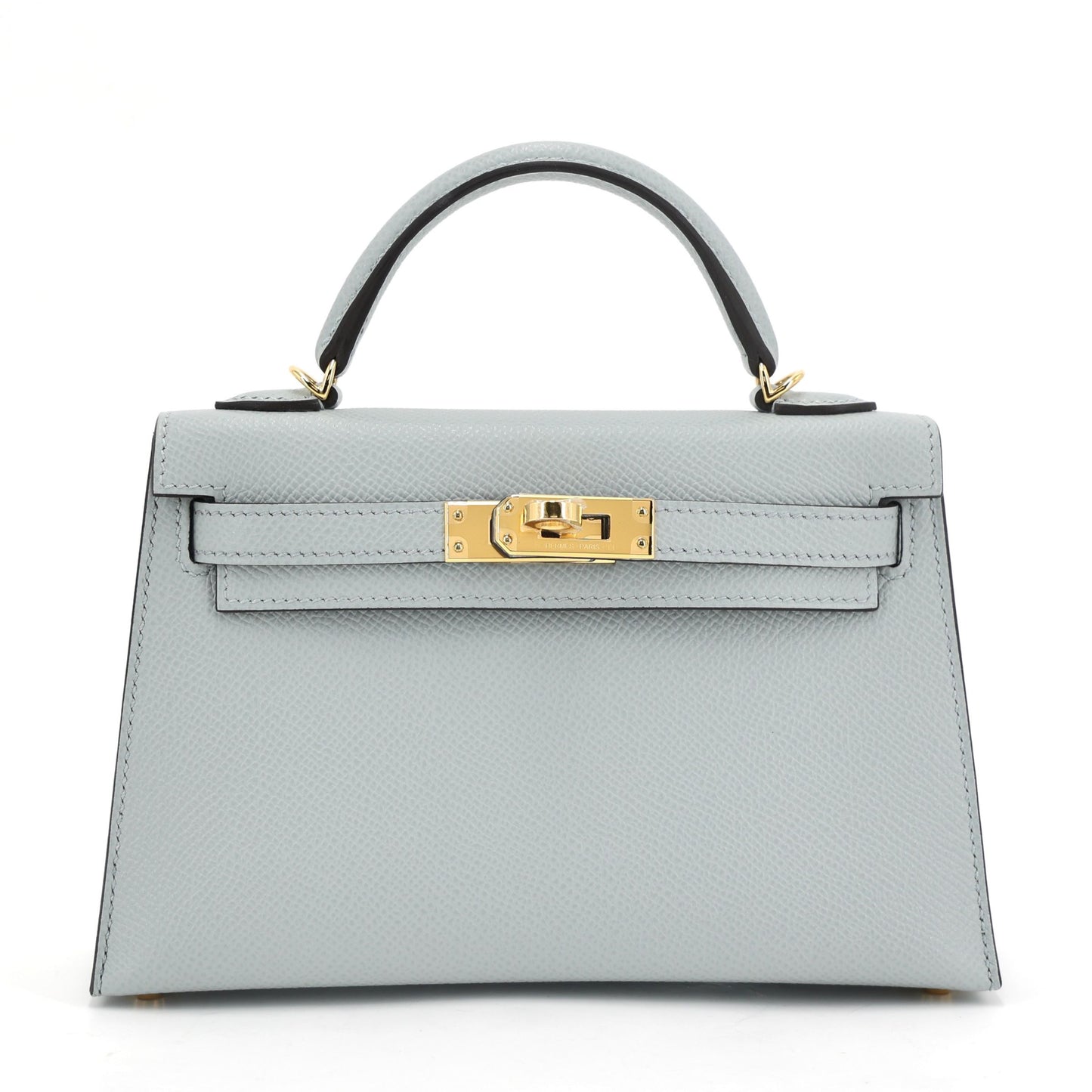 HERMÈS Mini Kelly II Bleu Glacier (8U) Epsom Gold hardware K (2025)