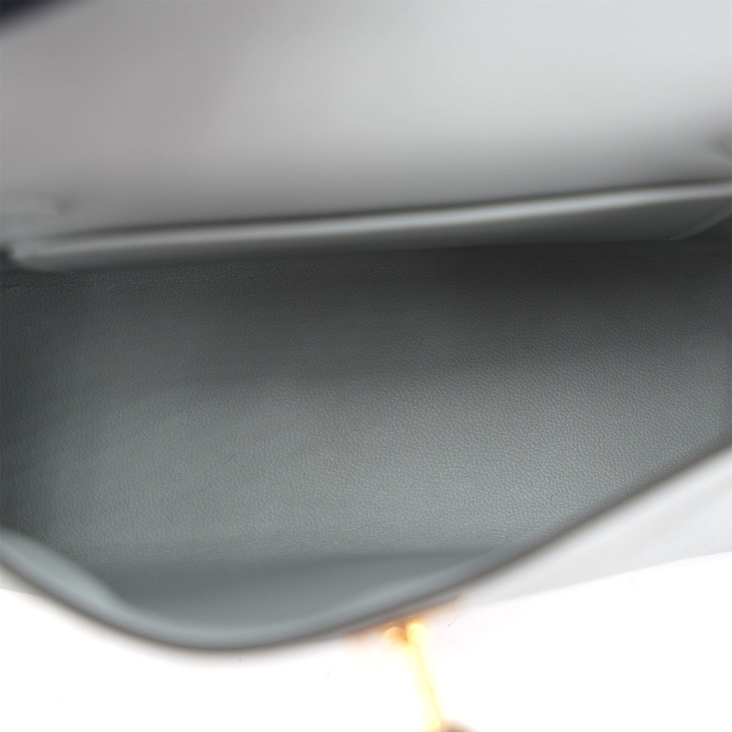 HERMÈS Mini Kelly II Bleu Glacier (8U) Epsom Gold hardware K (2025)