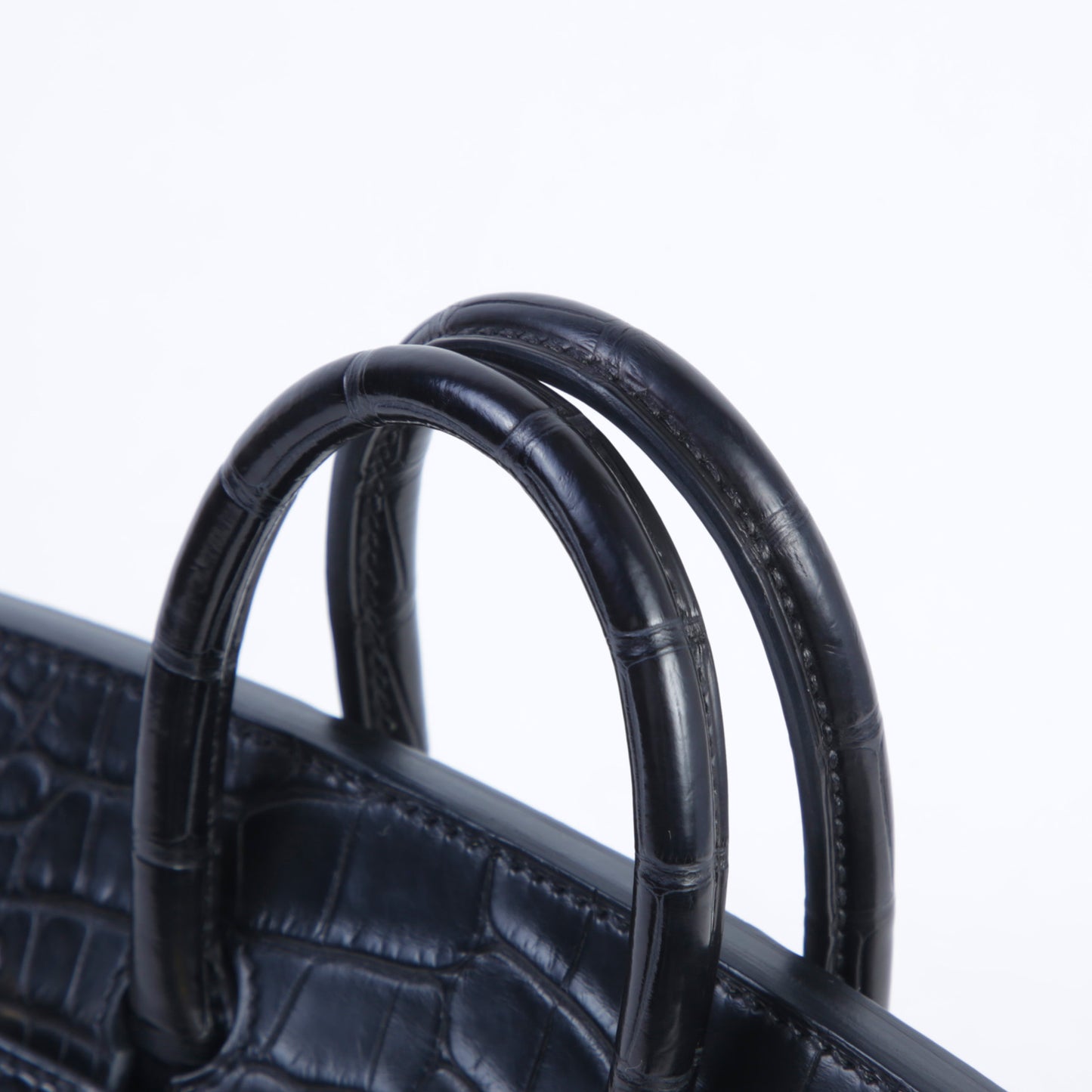 HERMÈS Birkin 20 Noir Alligator Gold hardware  (2024)
