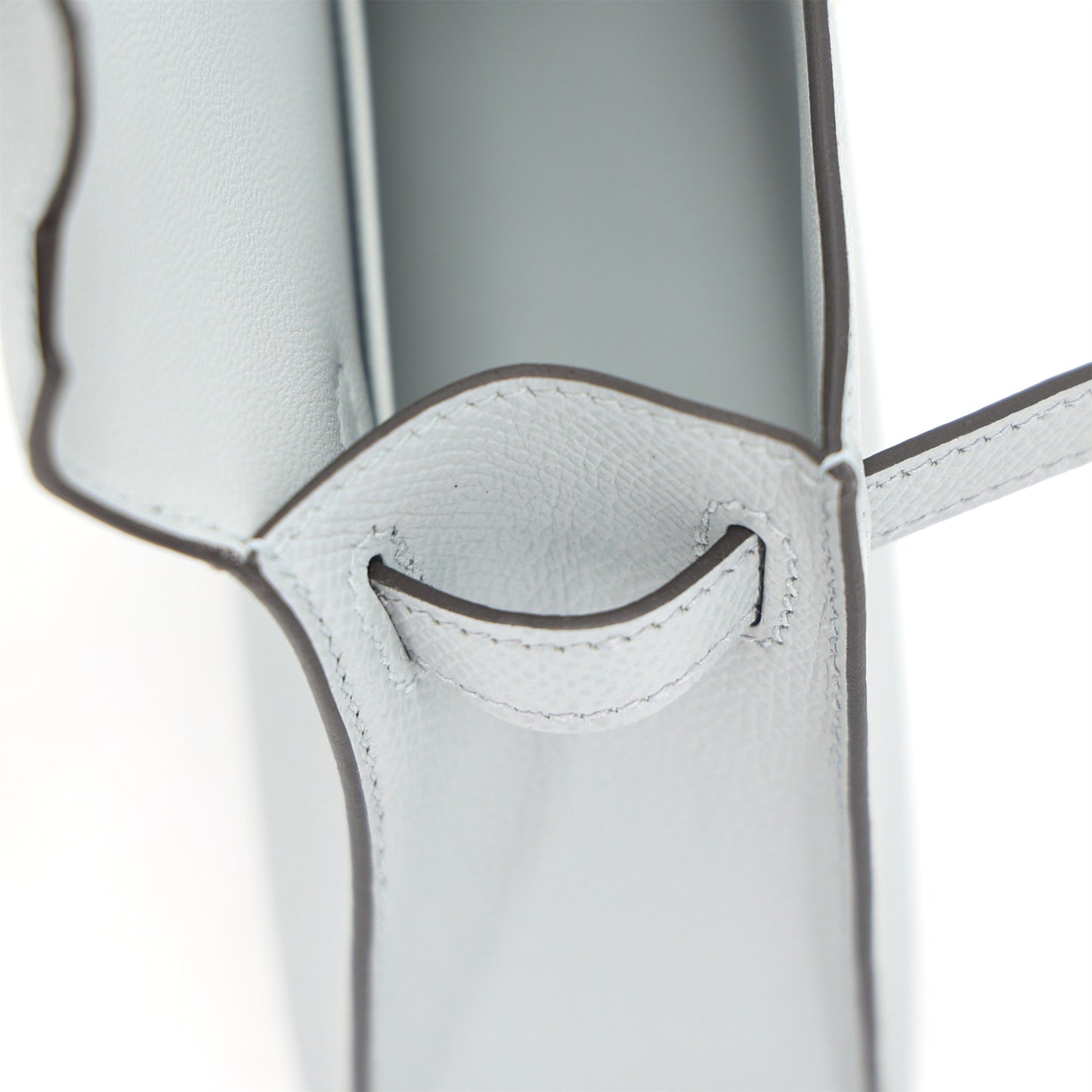 HERMÈS Mini Kelly II Bleu Glacier (8U) Epsom Gold hardware K (2025)