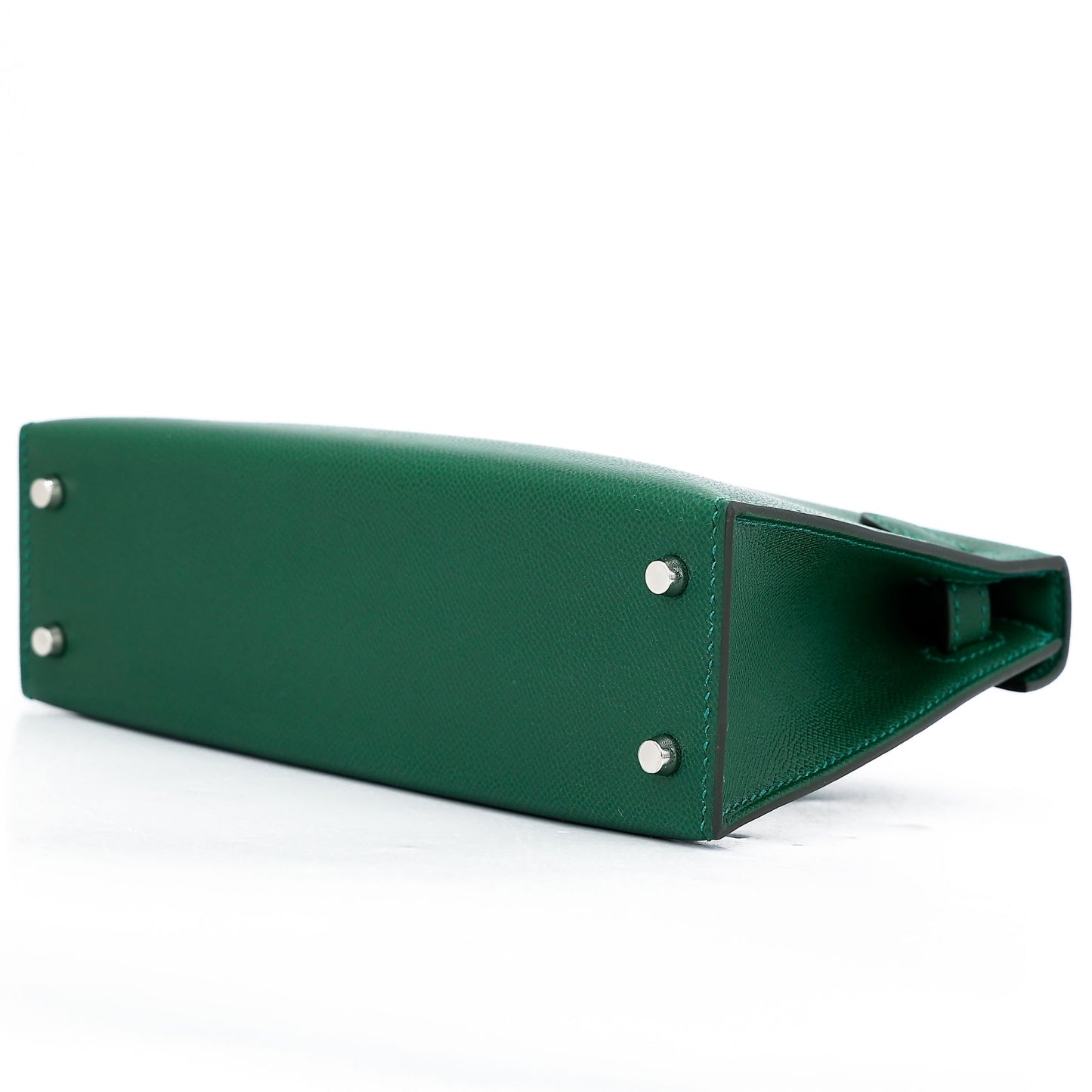 HERMÈS Mini Kelly II Vert Moyen (65) Madame Palladium hardware W (2024)