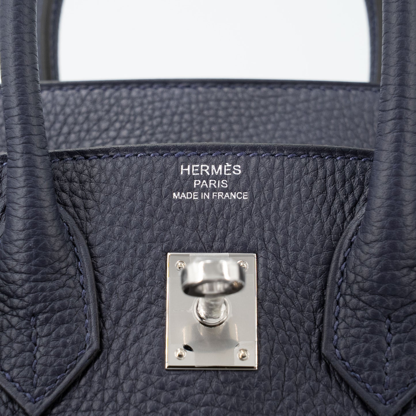 HERMÈS Birkin 25 Bleu Nuit Togo Palladium hardware K (2025)