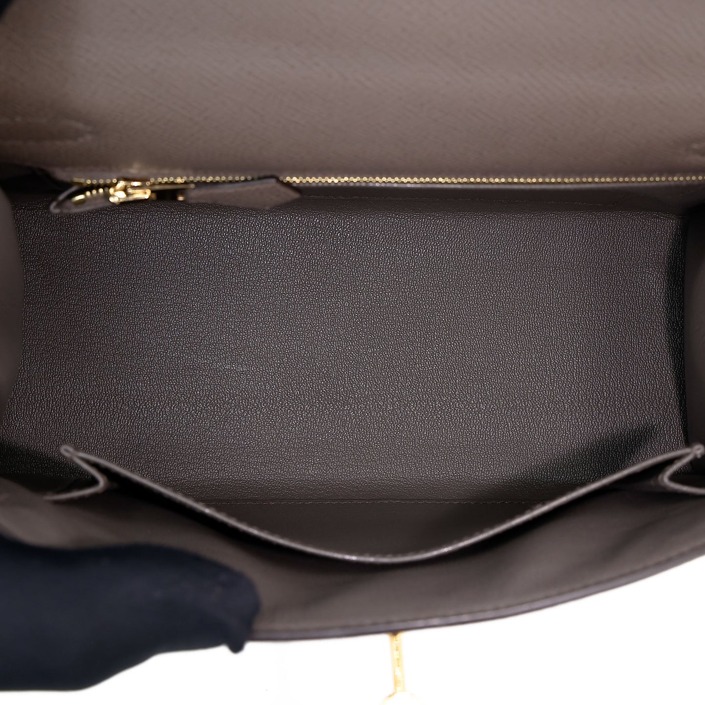 HERMÈS Kelly 25 Sellier Etain (8F) Epsom Gold hardware K (2025)