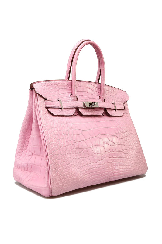 HERMES Birkin 35 Bubblegum Matte Alligator (2021)