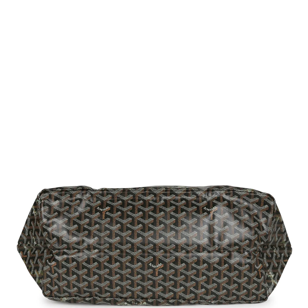 Goyard St Louis GM Canopee Green Goyardine Canvas & Chevroches Calfskin Palladium Hardware