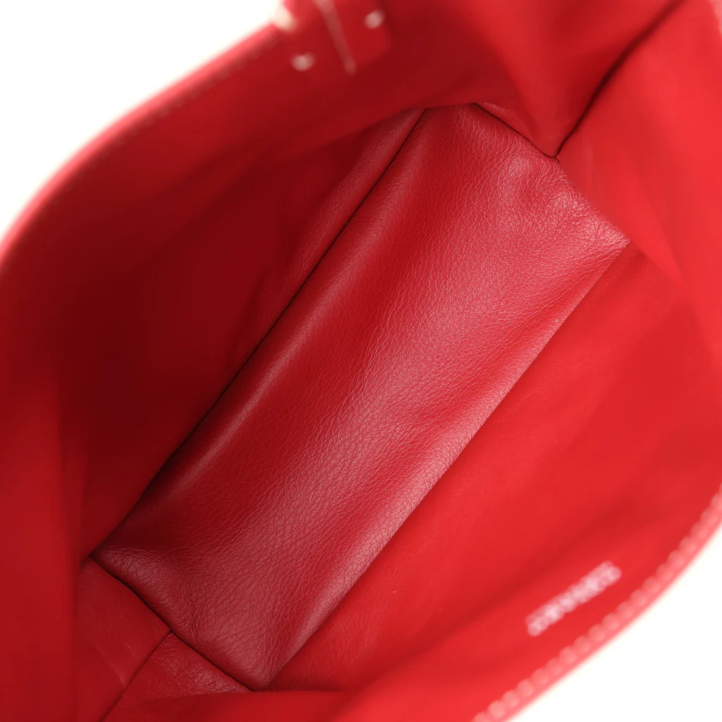 Goyard Goyardine Red Anjou Mini Bag Palladium Hardware