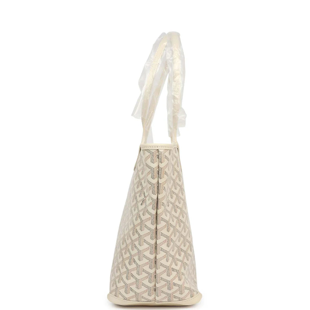 Goyard Goyardine Sand Artois PM Tote Palladium Hardware